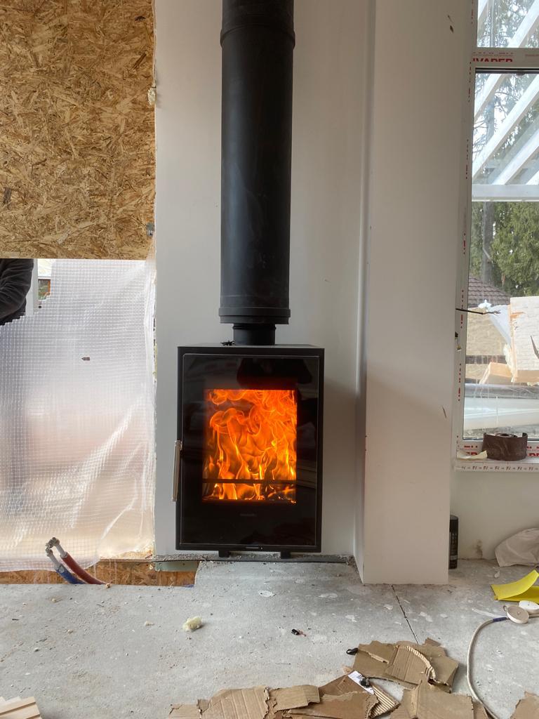 Монтаж подвесного камина Inka Wall