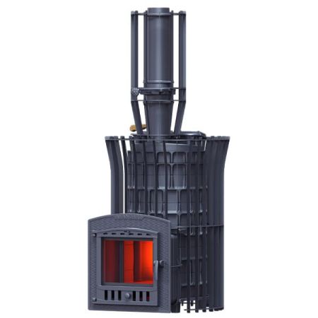 фото Печь для бани Гефест АВАНГАРД ЗК 40 (П2) Ураган в сетке Тюльпан