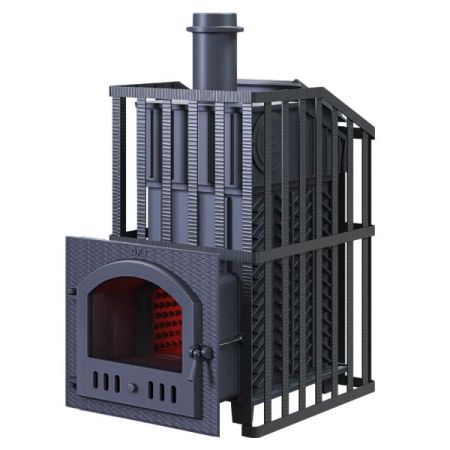 фото Печь для бани Гефест Ураган ЗК 18 (М) чугунная
