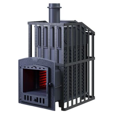  фото Печь для бани Гефест Ураган ЗК 18 (П2) чугунная