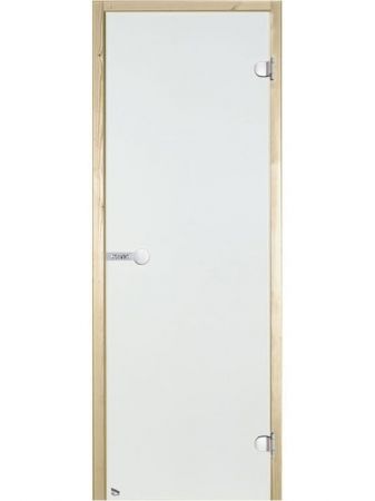 фото HARVIA Двери стеклянные для сауны и бани 7/19 коробка ольха, прозрачная