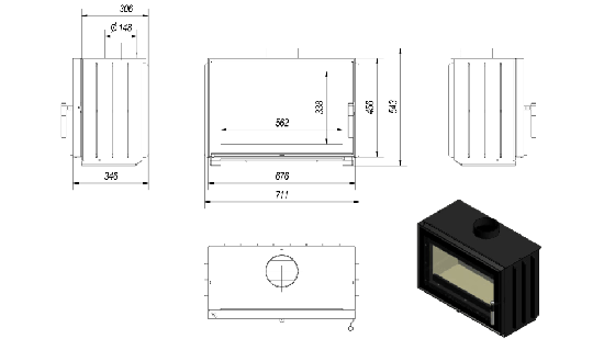 фото Каминная топка Jas 