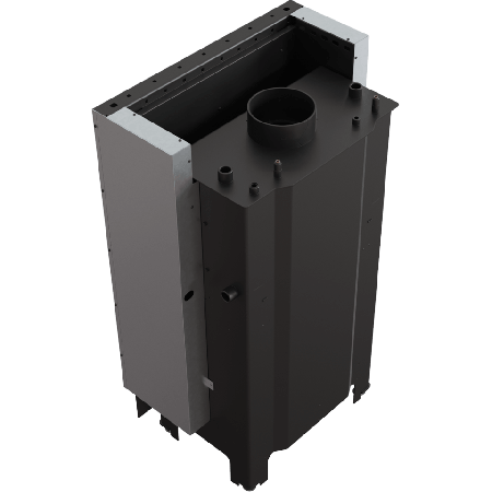 фото Каминная топка с водяным контуром MBM PW 10 G W гильотина