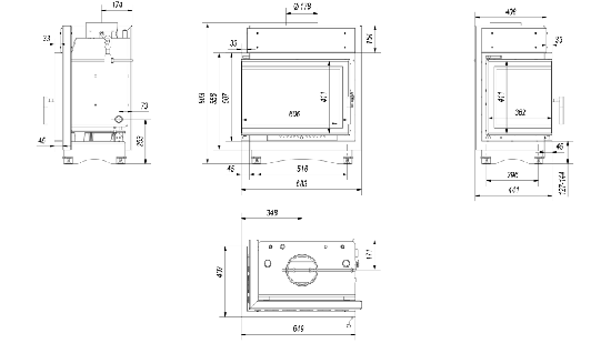 фото Каминная топка с водяным контуром Maja PW BL 12 BS W Deco