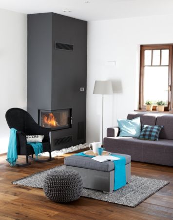 фото Каминная топка Zibi P BS Г-образное стекло