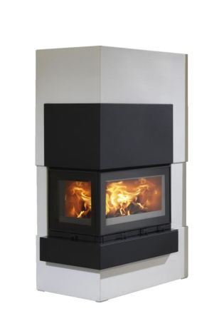 фото Камин ABX с облицовкой Norfolk угловой  с теплообменником