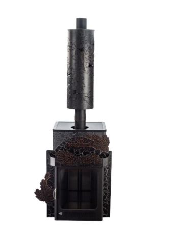 фото Печь для бани Квадра в кожухе Дуб