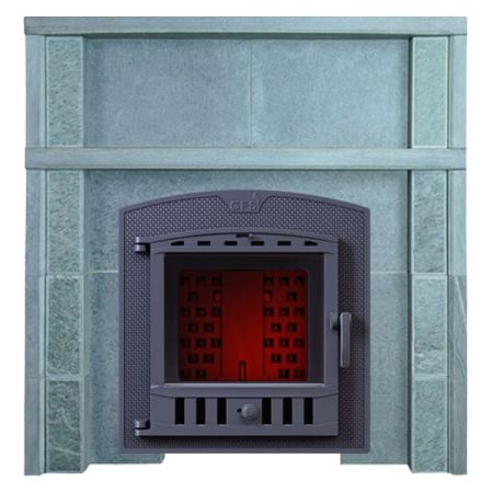 фото Портал Гефест для банной печи из талькохлорита