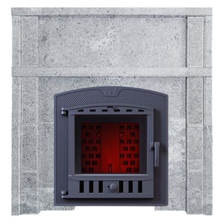 фото Портал для банной печи из камня Талькомагнезит