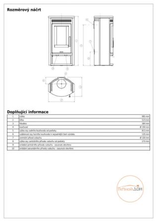 фото Печь-камин ABX Arktis 4 бразильский песчаник черная сталь