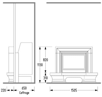 фото Каминная облицовка Supra Orsay