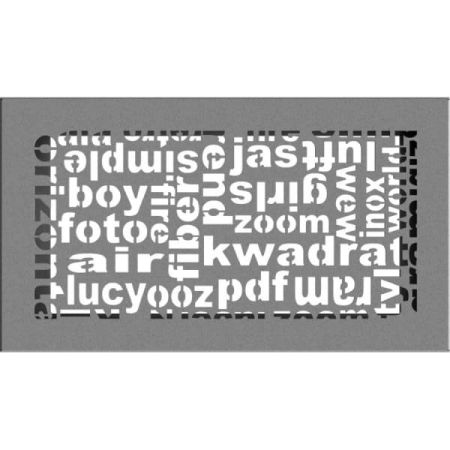 фото Каминная вентиляционная решетка 17*30 АВС гранит