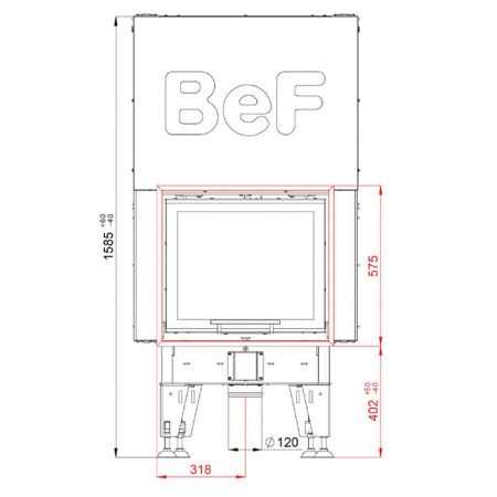 фото Каминная топка BeF Therm V6