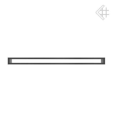  фото Каминная вентиляционная решетка 6*100 туннель черная