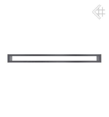  фото Каминная вентиляционная решетка 6*80 туннель графитовая