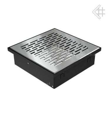  фото Напольная каминная вентиляционная решетка 17*17 стальная