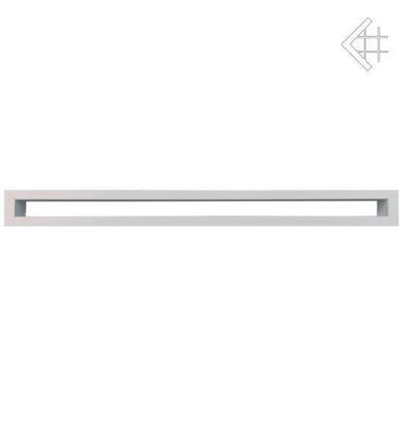  фото Каминная вентиляционная решетка 6*100 туннель белая