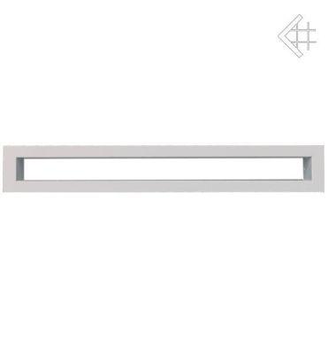  фото Каминная вентиляционная решетка 6*80 туннель белая