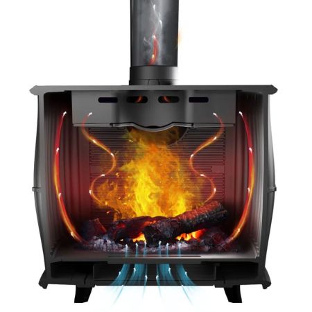 фото Чугунная печь-камин Маэстро 2