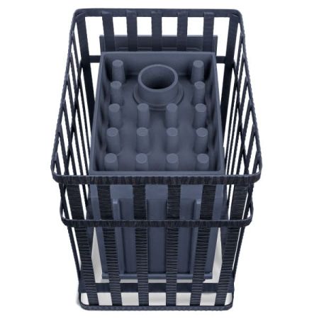 фото Чугунная банная печь Гефест Гроза 18(М) в сетке