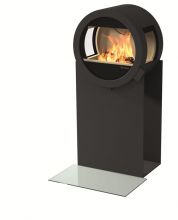  фото Островной камин Nordpeis ME Steel Standart с боковыми стеклами