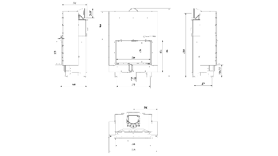 фото Каминная топка длительного горения MBO G гильотина Kratki