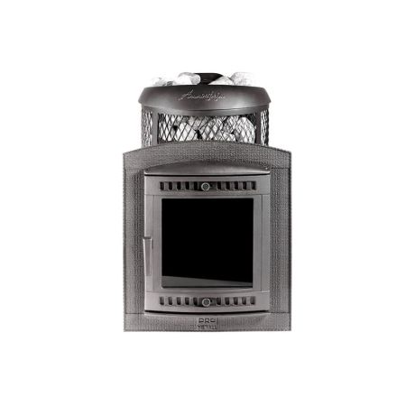 фото Печь для бани PRO Metall Атмосфера L комбинированной облицовкой Змеевик