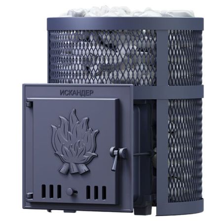 фото Печь для бани Искандер 18 в сетке