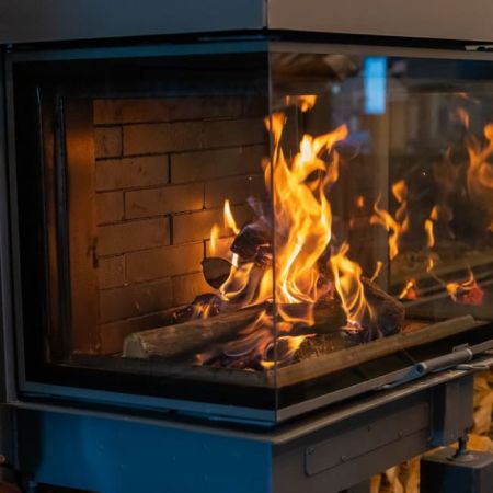 фото Печь-камин Астов Ферро П2С 700 стальной