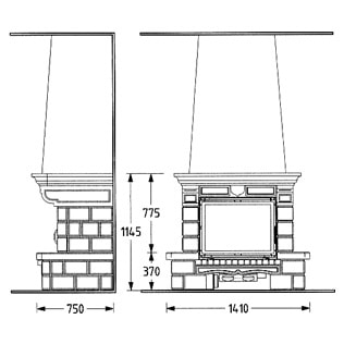 фото Каминная облицовка Supra Segur