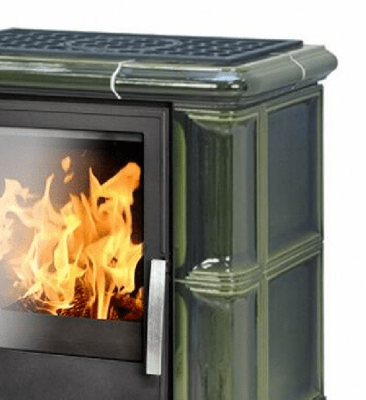 фото Керамическая печь с кафельным цоколем ABX BAVARIA K  