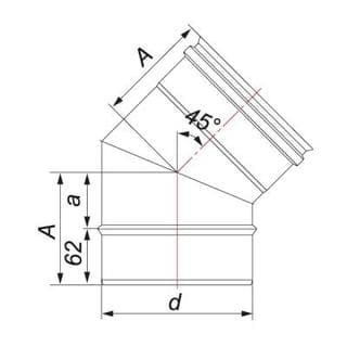 фото Отвод 180мм, VHR45/321