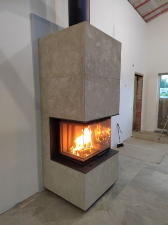 фото Камин Astov П3С 7057 Aplit Арт-бетон