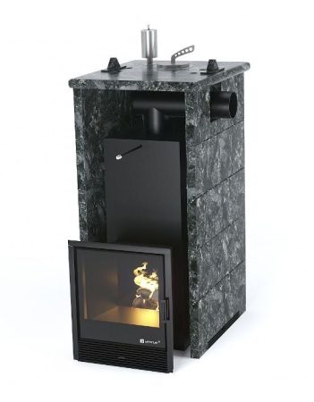 фото Печь для бани Easysteam Сочи в трехстороннем кожухе с закрытым верхом с боковым подключением