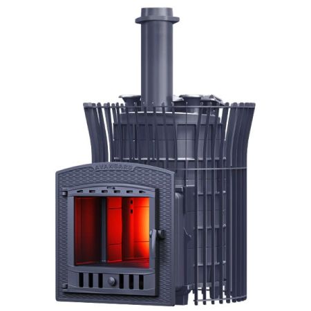 фото Печь для бани Гефест Авангард ЗК 25 (П2) Ураган в сетке Тюльпан