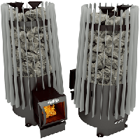  фото Стальная печь для бани Grill D Cometa 180 Vega long black/grey