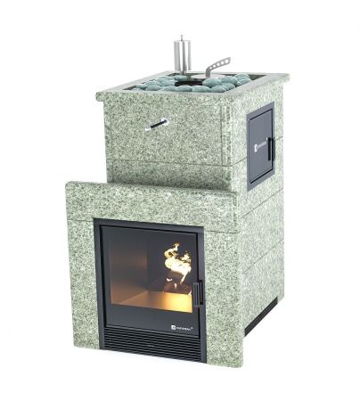 фото Печь для бани Easysteam Сочи М2 в полноценном кожухе