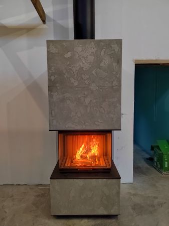 фото Камин Astov П3С 7057 Aplit Арт-бетон