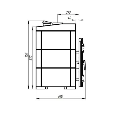 фото Печь для бани Атмосфера L+ в облицовке Талькохлорит