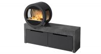  фото Островной камин Nordpeis Me Bench с боковыми стеклами