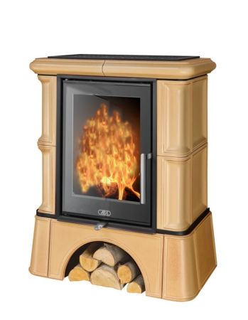 фото Печь-камин ABX BAVARIA EXclusive кафельный цоколь