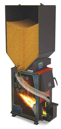 фото Пеллетная горелка с бункером АПГ-25