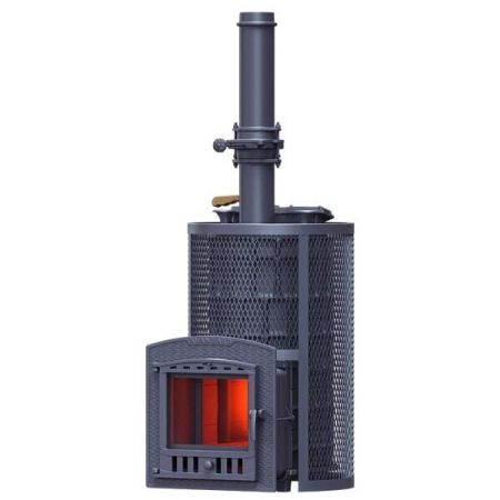 фото Печь для бани Авангард ЗК 40 (П2) Ураган в круглой сетке