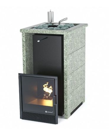 фото Печь для бани Easysteam Сочи в трехстороннем кожухе