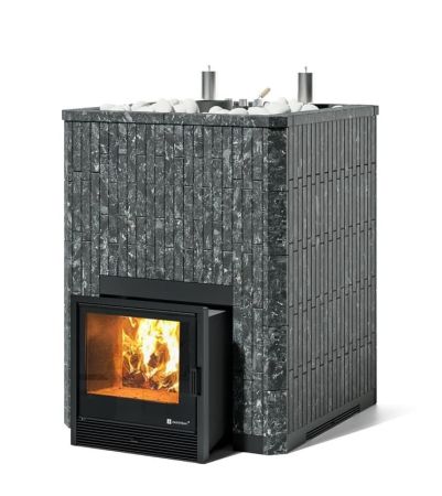 фото Печь для бани Easysteam Домна 60 К в полноценном наборном кожухе