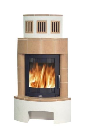 фото Керамический камин Normandie, угловой