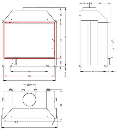 фото Каминная топка Астов ПС 800