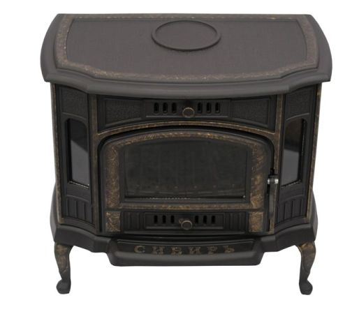 фото Чугунная печь-камин Сибирь 10 НМК
