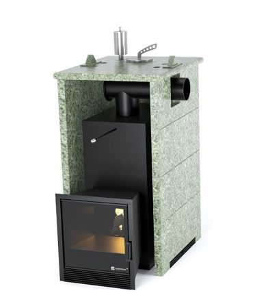 фото Печь для бани Easysteam Анапа в трехстороннем кожухе с закрытым верхом с боковым подключением