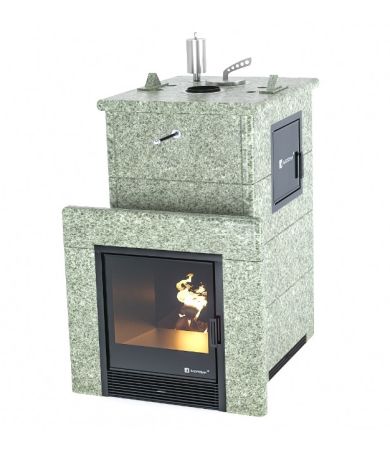 фото Печь для бани Easysteam Сочи М2 в полноценном кожухе